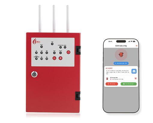 Tủ Trung Tâm Báo Cháy Không Dây 50 Địa Chỉ FireAI WAC-50